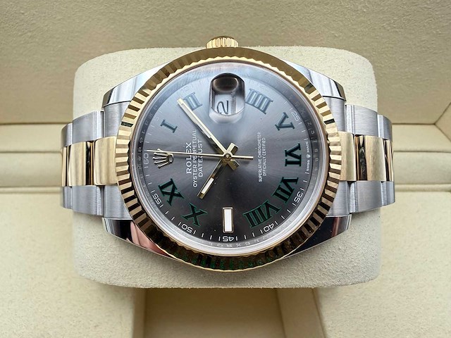 Rolex datejust 41 126333 | wimbledon dial | unworn | 2025 - afbeelding 6 van  11