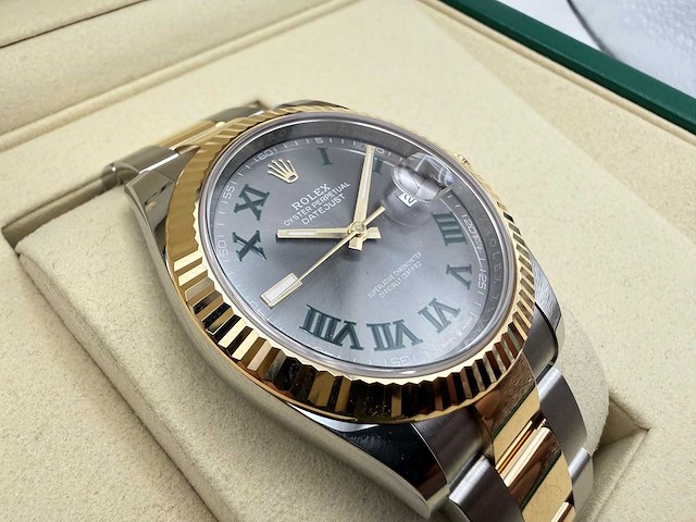 Rolex datejust 41 126333 | wimbledon dial | unworn | 2025 - afbeelding 10 van  11