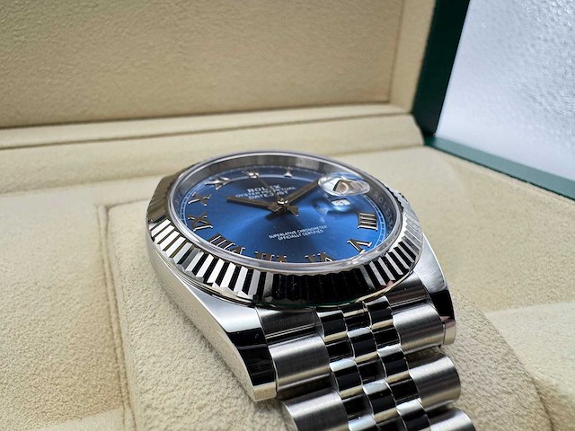 Rolex datejust 41 126334 | azzuro dial | 2025 - afbeelding 10 van  12