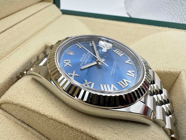 Rolex datejust 41 126334 | azzuro dial | 2025 - afbeelding 11 van  12