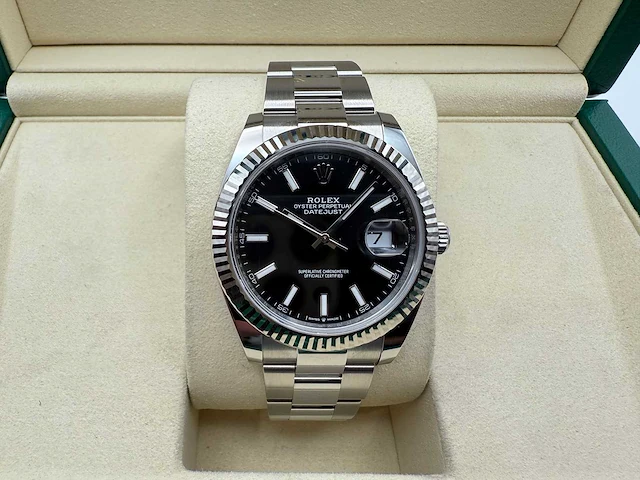 Rolex datejust 41 126334 | black dial | unworn | 2025 - afbeelding 1 van  12