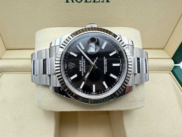 Rolex datejust 41 126334 | black dial | unworn | 2025 - afbeelding 7 van  12
