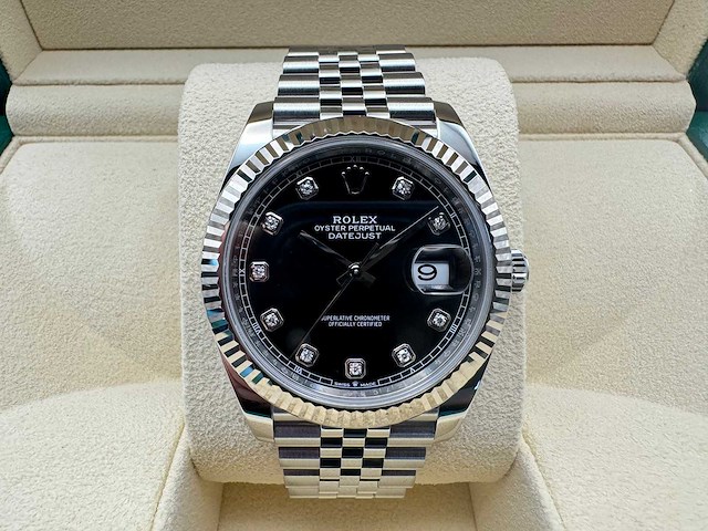Rolex datejust 41 126334 | black diamond dot | jubilee | 2026 | unworn - afbeelding 1 van  12