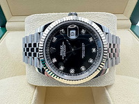 Rolex datejust 41 126334 | black diamond dot | jubilee | 2026 | unworn - afbeelding 7 van  12