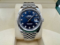 Rolex datejust 41 126334 | blue diamond dot dial | jubilee | unworn | 2026 - afbeelding 1 van  12