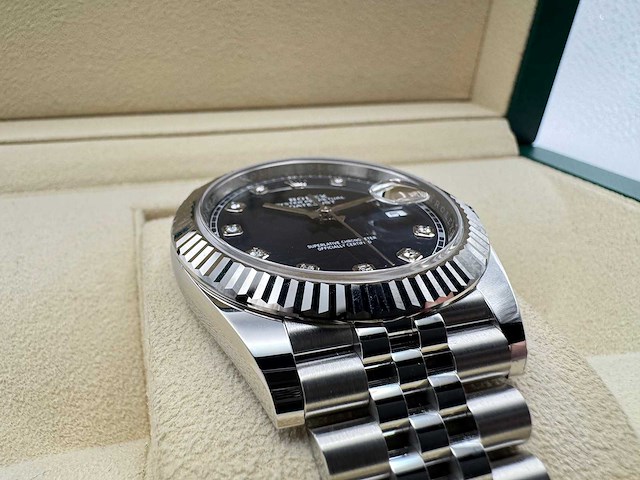 Rolex datejust 41 126334 | blue diamond dot | jubilee | 2025 - afbeelding 10 van  12