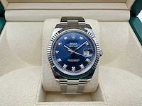 Rolex datejust 41 126334 | blue diamond dot | oyster | unworn | 2026 - afbeelding 1 van  12