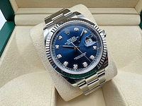 Rolex datejust 41 126334 | blue diamond dot | oyster | unworn | 2026 - afbeelding 5 van  12