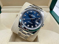 Rolex datejust 41 126334 | blue diamond dot | oyster | unworn | 2026 - afbeelding 6 van  12