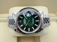 Rolex datejust 41 126334 | green ombre dial | jubilee | unworn | 2026 - afbeelding 7 van  12