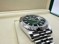 Rolex datejust 41 126334 | green ombre dial | jubilee | unworn | 2026 - afbeelding 10 van  12