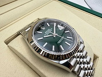 Rolex datejust 41 126334 | green ombre dial | jubilee | unworn | 2026 - afbeelding 11 van  12