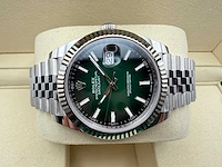 Rolex datejust 41 126334 | green ombre dial | jubilee | unworn | 2026 - afbeelding 7 van  12