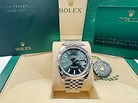 Rolex datejust 41 126334 | mint green dial | jubilee | unworn | 2026 - afbeelding 4 van  13