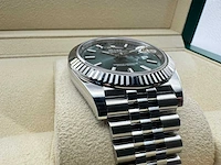 Rolex datejust 41 126334 | mint green dial | jubilee | unworn | 2026 - afbeelding 11 van  13