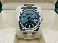 Rolex datejust 41 126334 | mint green dial | unworn | 2026 - afbeelding 1 van  12