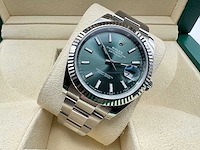 Rolex datejust 41 126334 | mint green dial | unworn | 2026 - afbeelding 6 van  12