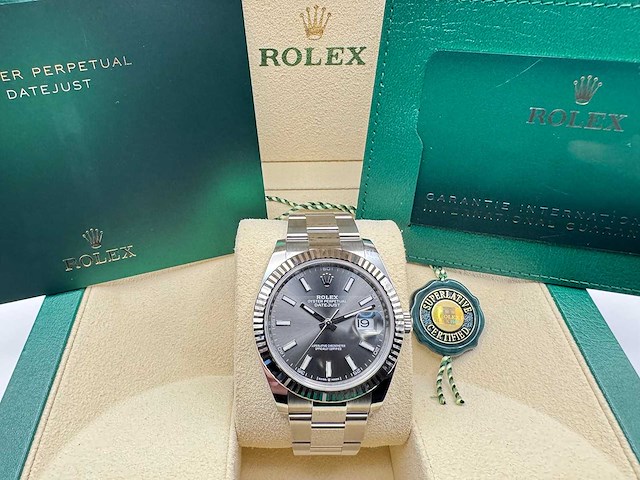 Rolex datejust 41 126334 | rhodium dial | oyster | unworn | 2026 - afbeelding 10 van  10
