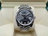 Rolex datejust 41 126334 | rhodium diamond dot dial | jubilee | unworn | 2026 - afbeelding 1 van  12