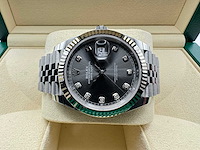 Rolex datejust 41 126334 | rhodium diamond dot dial | jubilee | unworn | 2026 - afbeelding 7 van  12