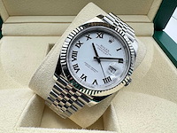 Rolex datejust 41 126334 | white roman dial | jubilee | unworn | 2026 - afbeelding 5 van  11