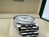 Rolex datejust 41 126334 | white roman dial | jubilee | unworn | 2026 - afbeelding 9 van  11