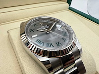 Rolex datejust 41 126334 | wimbledon dial | 2025 - afbeelding 11 van  12