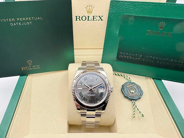 Rolex datejust 41 126334 | wimbledon dial | 2026 | unworn - afbeelding 1 van  5