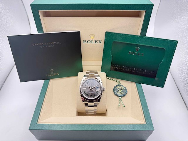 Rolex datejust 41 126334 | wimbledon dial | 2026 | unworn - afbeelding 2 van  5