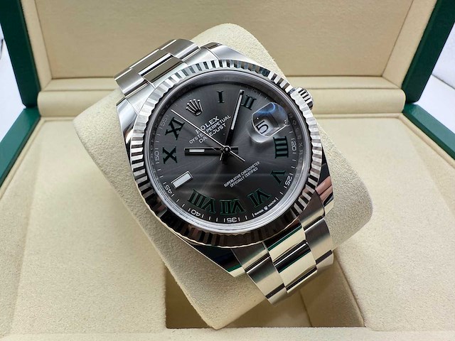 Rolex datejust 41 126334 | wimbledon dial | 2026 | unworn - afbeelding 3 van  5