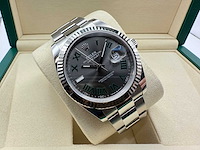 Rolex datejust 41 126334 | wimbledon dial | 2026 | unworn - afbeelding 3 van  5