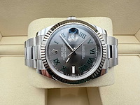 Rolex datejust 41 126334 | wimbledon dial | 2026 | unworn - afbeelding 4 van  5