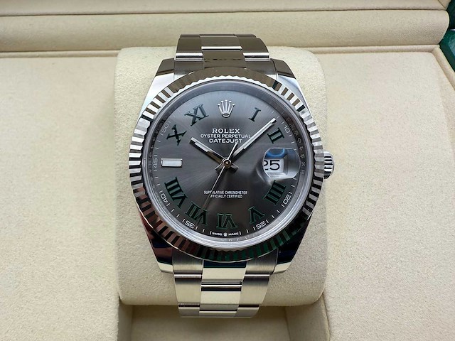 Rolex datejust 41 126334 | wimbledon dial | unworn | 2026 - afbeelding 1 van  12