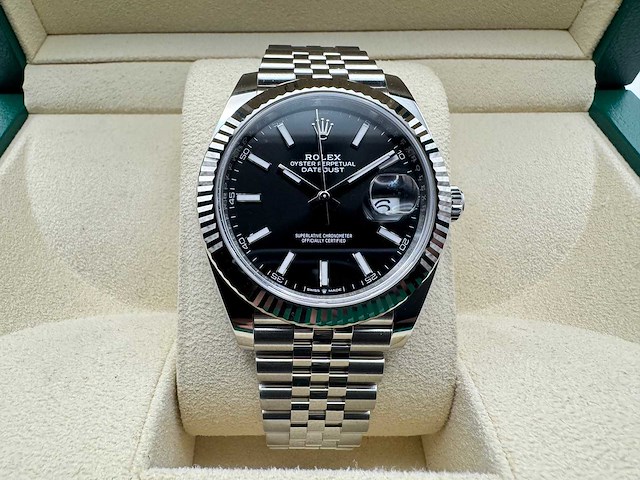 Rolex datejust 41 | black dial | 126334 | 2026 | unworn - afbeelding 1 van  6
