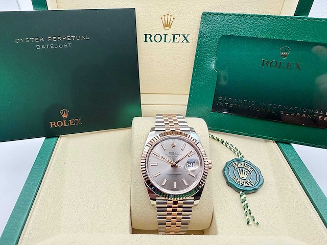 Rolex datejust 41 | sundust dial | 126331 | jubilee | 2026 | unworn - afbeelding 3 van  12