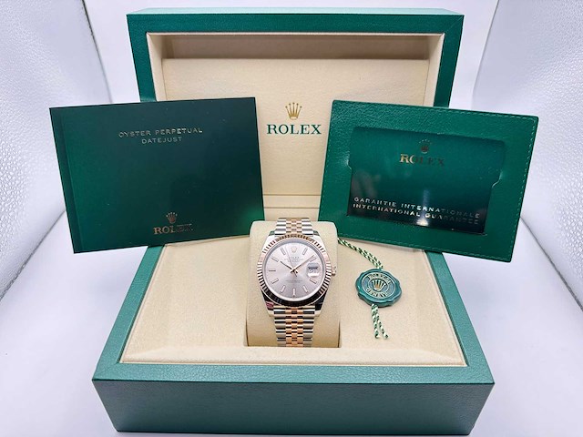 Rolex datejust 41 | sundust dial | 126331 | jubilee | 2026 | unworn - afbeelding 8 van  12