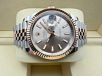 Rolex datejust 41 | sundust dial | 126331 | jubilee | 2026 | unworn - afbeelding 2 van  4