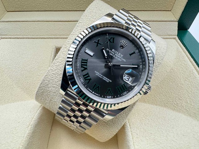 Rolex datejust 41 | wimbledon | 126334 | 2025 - afbeelding 6 van  12