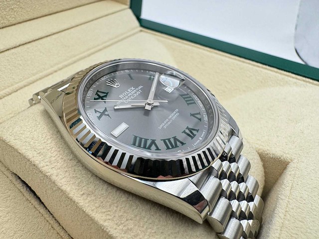 Rolex datejust 41 | wimbledon | 126334 | 2026 | unworn - afbeelding 11 van  12