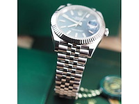 Rolex datejust 41mm blue dial 2023 full set - afbeelding 6 van  6