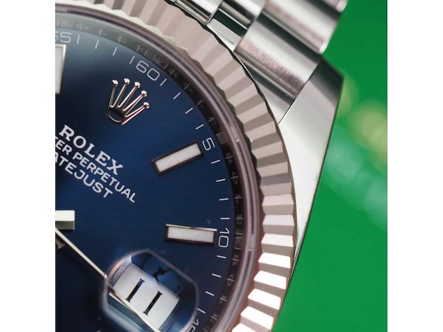 Rolex datejust 41mm blue dial 2023 full set - afbeelding 3 van  6
