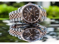 Rolex datejust 41mm chocolate 2024 full set - afbeelding 2 van  8