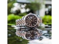 Rolex datejust 41mm chocolate 2024 full set - afbeelding 6 van  7
