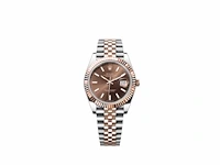 Rolex datejust 41mm chocolate 2024 full set - afbeelding 7 van  7
