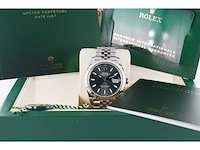 Rolex datejust 41mm mint green 2025 full set - afbeelding 4 van  8