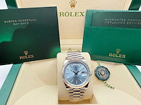 Rolex day date 228236 | ice blue | platina | 2025 - afbeelding 3 van  12