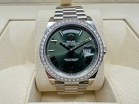 Rolex day-date 228349rbr | olive | white gold | 2023 - afbeelding 1 van  12
