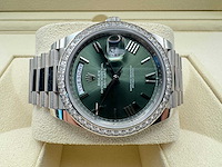 Rolex day-date 228349rbr | olive | white gold | 2023 - afbeelding 7 van  12