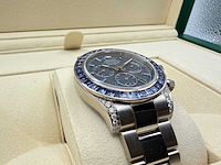 Rolex daytona 116509 | blue sapphire bezel | sheen obsidian dial | new | 2021 - afbeelding 6 van  6