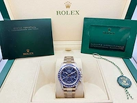 Rolex daytona 116509 | blue sapphire bezel | sheen obsidian dial | new | 2021 - afbeelding 3 van  12